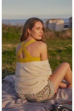 People Tree Top Coton Biologique - Kenzie -Thinking Mu Soldes PEOPLE TREE Top KENZY jaune 3 14de0559 a858 4241 9c60 99e0f00fb0fc