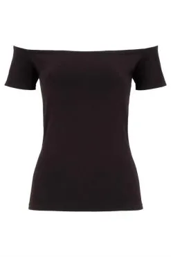 People Tree Top Coton Biologique - Uma -Thinking Mu Soldes PEOPLE TREE Top UMA Noir 2