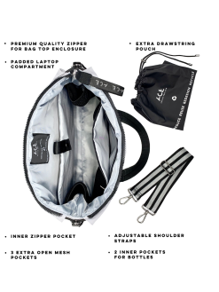 ACE Bag Totebag En Econyl® - Ace -Thinking Mu Soldes PinkToteInside3 1