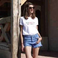 Risette & Co T-shirt Coton Bio - Contagious Optimist -Thinking Mu Soldes RISETTE Contagious Optimism multico 0001 5af66b9b a920 4157 bf52 71084e80dc4d