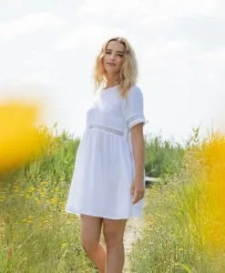 April & C Robe Courte Coton Biologique - Robine