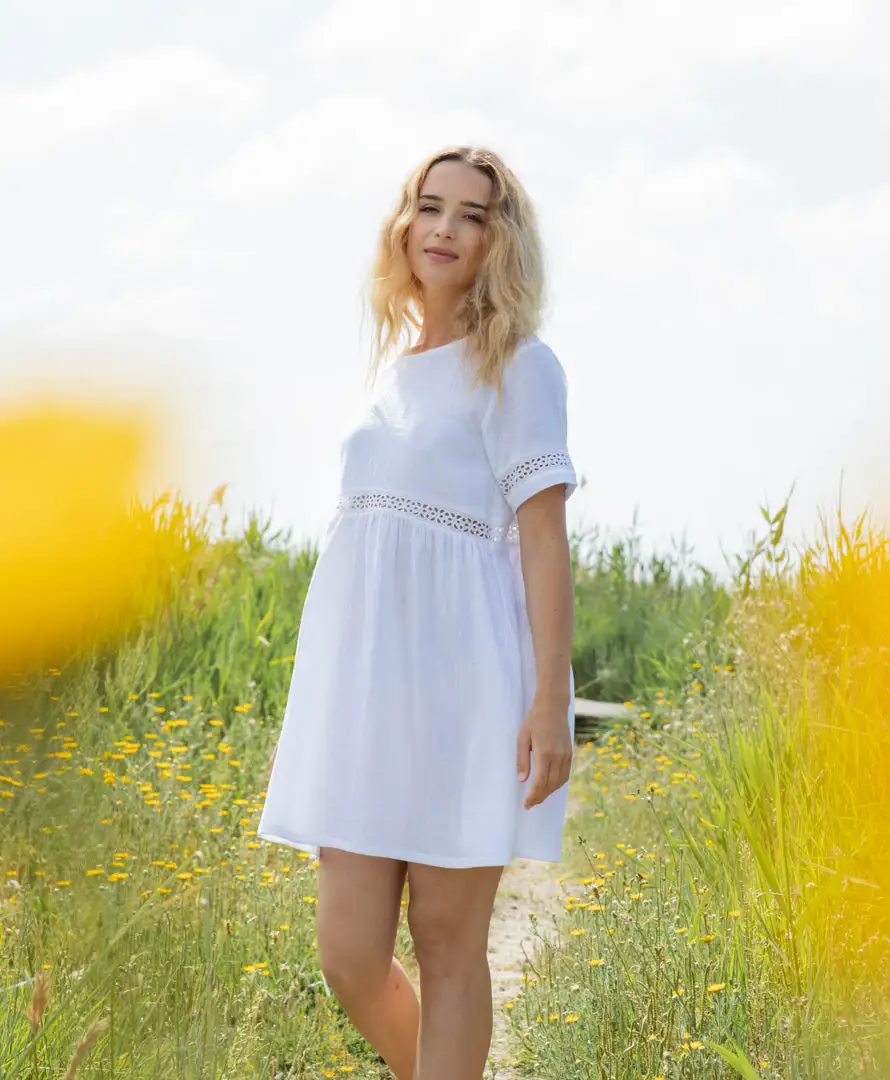 April & C Robe Courte Coton Biologique - Robine 3 April & C Robe Courte Coton Biologique - Robine