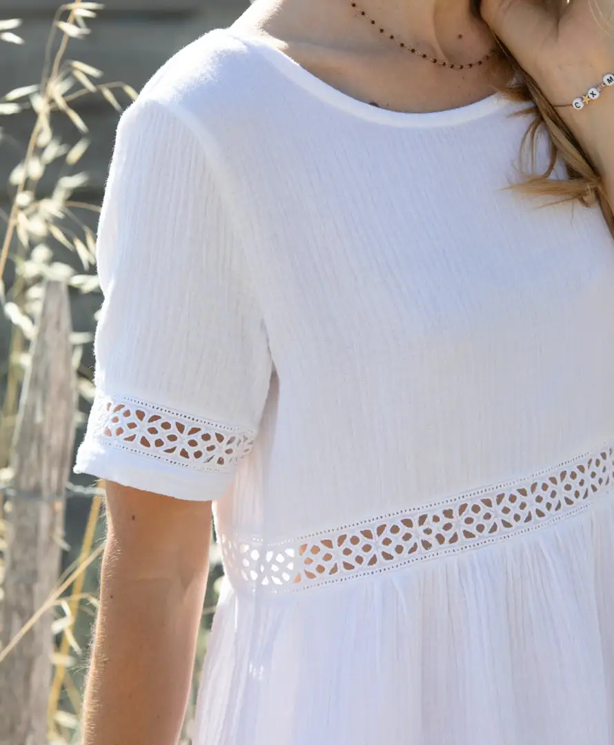 April & C Robe Courte Coton Biologique - Robine 4 April & C Robe Courte Coton Biologique - Robine – Image 2