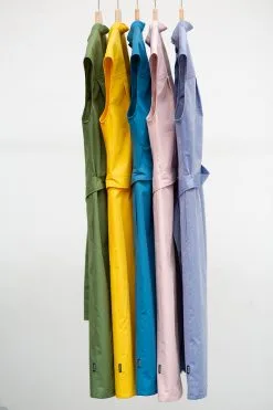 Ecclo Robe Coton Upcyclé - Combattante -Thinking Mu Soldes Robe Kaki Made in France et coton upcycle recycle desimpacte edition limitee 08