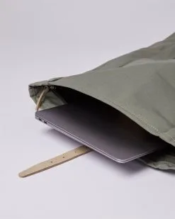 Sandqvist Sac à Dos Coton Biologique - Dante 41 Sandqvist Sac à Dos Coton Biologique - Dante -Thinking Mu Soldes SANDQVIST DANTE MossGreen SQA1577 04