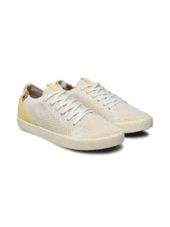 Saola Shoes Baskets Blanches En Fibres Recyclées - Cannon Knit