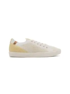 Saola Shoes Baskets Blanches En Fibres Recyclées - Cannon Knit -Thinking Mu Soldes SAOLASHOES CANNONKNITBLANCJAUNE 5