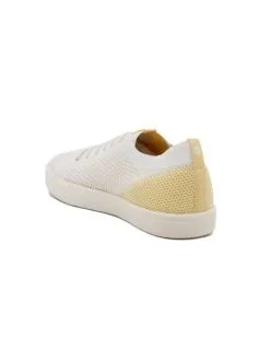 Saola Shoes Baskets Blanches En Fibres Recyclées - Cannon Knit -Thinking Mu Soldes SAOLASHOES CANNONKNITBLANCJAUNE 6