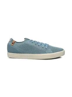 Saola Shoes Baskets Bleues En Fibres Recyclées - Cannon Knit -Thinking Mu Soldes SAOLASHOES CANNONKNITBLEU 2