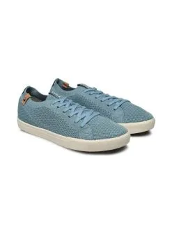 Saola Shoes Baskets Bleues En Fibres Recyclées - Cannon Knit
