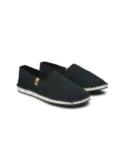 Saola Shoes Baskets Noires En Fibres Recyclées - Sequoia