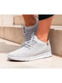 Saola Shoes Baskets Grises En Fibres Recyclées - Tsavo -Thinking Mu Soldes SAOLASHOES TSAVOGRIS