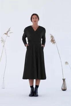 SUITE13LAB Robe Coton Biologique - Ina -Thinking Mu Soldes SUITE13 INA DRESS BLACK FRONT 0021 5a331a55 a810 4af3 a976 90f8811673ad