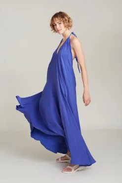 SUITE13LAB Robe Longue Tencel® - Mp Long -Thinking Mu Soldes SUITE13 Robe MP Long bleu royal