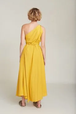 SUITE13LAB Robe Longue Coton Biologique - Mp Long -Thinking Mu Soldes SUITE13 Robe MP Long jaune 2