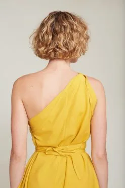 SUITE13LAB Robe Longue Coton Biologique - Mp Long -Thinking Mu Soldes SUITE13 Robe MP Long jaune 3