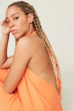 SUITE13LAB Robe Courte Tencel® - Mp Short -Thinking Mu Soldes SUITE13 Robe MP short orange