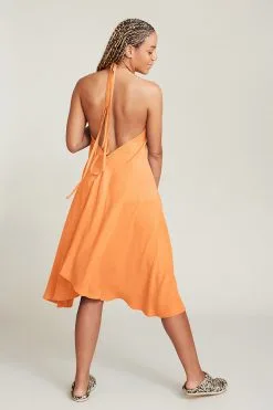 SUITE13LAB Robe Courte Tencel® - Mp Short -Thinking Mu Soldes SUITE13 Robe MP short orange 3