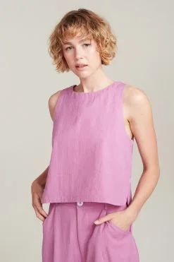 SUITE13LAB Top Coton Biologique - Mindoro -Thinking Mu Soldes SUITE13 Top MINDORO Mauve