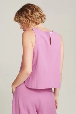 SUITE13LAB Top Coton Biologique - Mindoro -Thinking Mu Soldes SUITE13 Top MINDORO Mauve 5
