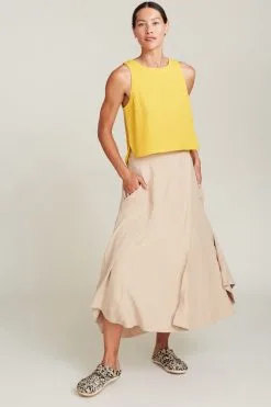 SUITE13LAB Top Coton Biologique - Mindoro -Thinking Mu Soldes SUITE13 Top MINDORO Moutarde 2