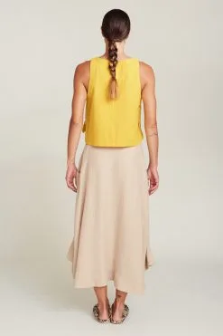 SUITE13LAB Top Coton Biologique - Mindoro -Thinking Mu Soldes SUITE13 Top MINDORO Moutarde 5