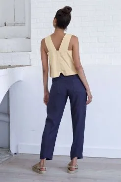 SUITE13LAB Top Coton Biologique Et Lin - Arlik -Thinking Mu Soldes SUITE 13 Top beige ARLIK 4