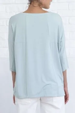 SUITE13LAB Top Lenzing® Ecovero® - Fauna -Thinking Mu Soldes SUITE 13 Top gris Fauna 3