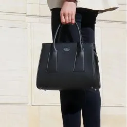 Lerisa Sac à Main En Fibres Recyclées - L -Thinking Mu Soldes SacLerisa Noir sac a main eco responsable sacveganfemme sacfabriqueenfrance sacethiquefabrique en france sac cuir vegetalfemme