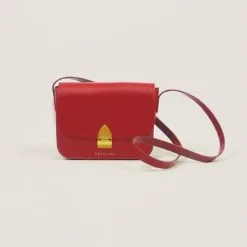 Valet De Pique Sac à Main Cuir Tannage Végétal - Colette -Thinking Mu Soldes Sacamaincuirrouge