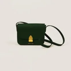 Valet De Pique Sac à Main Cuir Tannage Végétal - Colette -Thinking Mu Soldes Sacamaincuirvert