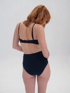 The Nude Label Soutien-gorge Coton Bio - Thin Strap -Thinking Mu Soldes THENUDELABEL Soutien gorgebleu2