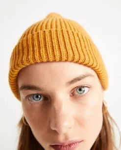 Thinking Mu Bonnet En Laine Certifiée -Thinking Mu Soldes THINKING MU Bonnet BEANIE moutarde 3 ba9cb524 66df 47b0 8f64 09b76fbd47e7