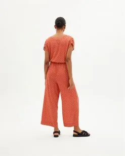 Thinking Mu Combinaison Coton Biologique - Nitta -Thinking Mu Soldes THINKING MU Combi NITTA rouge 4