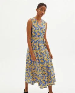 Thinking Mu Robe Lenzing® Ecovero® - Amapola -Thinking Mu Soldes THINKING MU Robe AMAPOLA Bleu