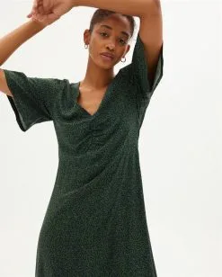 Thinking Mu Robe Lenzing® Ecovero® - Chamaleon -Thinking Mu Soldes THINKING MU Robe Chamaleon coco vert 3