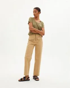 Thinking Mu T-shirt Chanvre - Regina -Thinking Mu Soldes THINKING MU T shirt chanvre REGINA kaki 2 e6f5ad2e 61ff 40b5 92fa 629212ee57e1