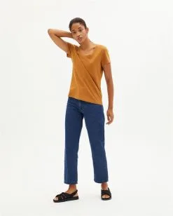 Thinking Mu T-shirt Chanvre - Regina -Thinking Mu Soldes THINKING MU T shirt chanvre REGINA marron 2 9ca95d6d 89b5 442d b569 c51ec58ad63a