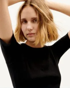 Thinking Mu T-shirt Coton Biologique - Dakota -Thinking Mu Soldes THINKING MU Top DAKOTA noir 3