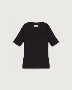 Thinking Mu T-shirt Coton Biologique - Dakota -Thinking Mu Soldes THINKING MU Top DAKOTA noir 5