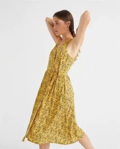 Thinking Mu Robe Lenzing® Ecovero® - Amapola -Thinking Mu Soldes THINKING MU robe amapola jaune 0e88d1ab 3108 4a52 9dbc 1ef8414b9699