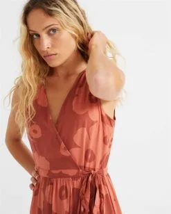 Thinking Mu Robe Lenzing® Ecovero® - Amapola -Thinking Mu Soldes THINKING MU robe amapola rouge fleurs 3 b5551092 6c78 4291 b2e7 62b60960cd61