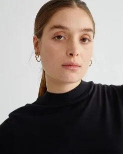 Thinking Mu T-shirt Coton Biologique - Mock 10 Thinking Mu T-shirt Coton Biologique - Mock -Thinking Mu Soldes THINKING MU t shirt basic black mock 3 0017