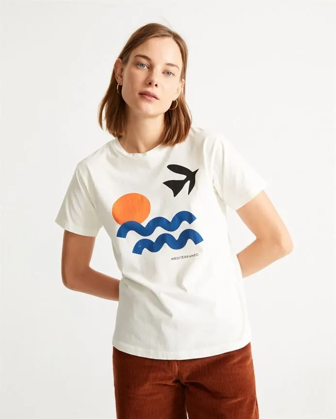 Thinking Mu T-shirt Coton Biologique - Mediterraneo 3 Thinking Mu T-shirt Coton Biologique - Mediterraneo