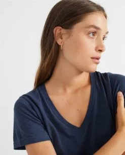 Thinking Mu T-shirt Chanvre - Clavel -Thinking Mu Soldes THINKING MU tshirt chanvre bleu 2 35a1a7da f5da 48e2 b301 4342bc30a3df