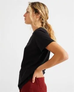 Thinking Mu T-shirt Chanvre - Clavel -Thinking Mu Soldes THINKING MU tshirt chanvre noire 3