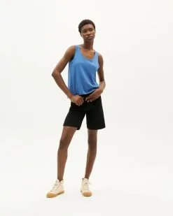 Thinking Mu Débardeur En Chanvre Et Coton Bio -Thinking Mu Soldes THINKING MU Debardeur chanvre bleu 2