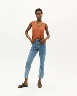 Thinking Mu Débardeur En Chanvre Et Coton Bio -Thinking Mu Soldes THINKING MU Debardeur chanvre brique 2