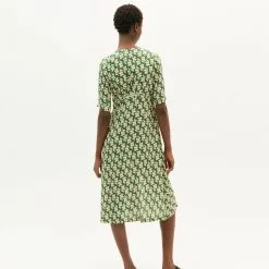 Thinking Mu Robe Lenzing® Ecovero® - Camelia -Thinking Mu Soldes THINKING MU Robe CAMELIA vert 2