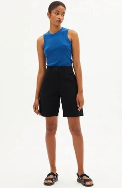 Thinking Mu Débardeur Coton Biologique - Juliette -Thinking Mu Soldes THINKING MU Top JULIETTE bleu klein